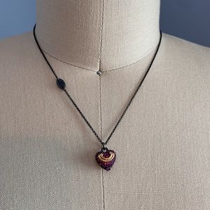 Juicy Couture Purple Heart necklace